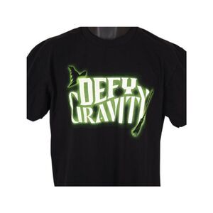 Wicked T Shirt Mens Size Large Black Musical Defy Gravity